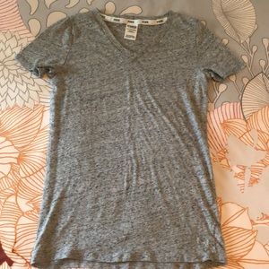 Heather gray v-neck t-shirt